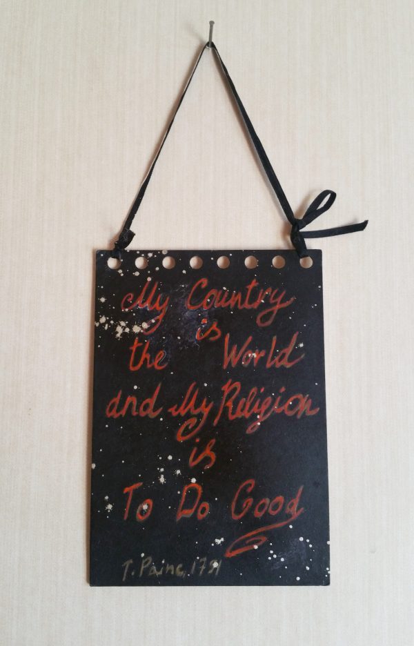 53.1. Thomas Paine Quote hand drawn wall hanging - Image 8