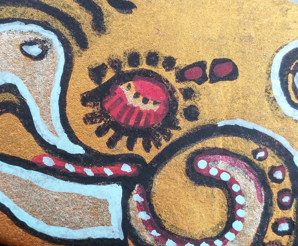 51,2, Quetzal Stone painted in acrylic and ink - Image 5