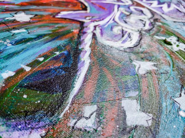 44.2. Imagination: Wild Unicorn. Original Painting, 60x60 cm - Image 19