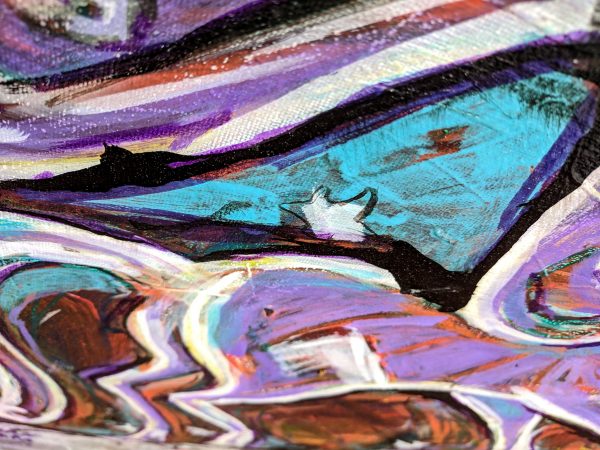 44.2. Imagination: Wild Unicorn. Original Painting, 60x60 cm - Image 5