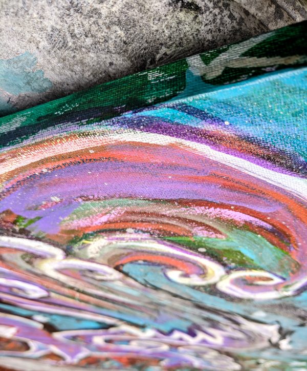 44.2. Imagination: Wild Unicorn. Original Painting, 60x60 cm - Image 3