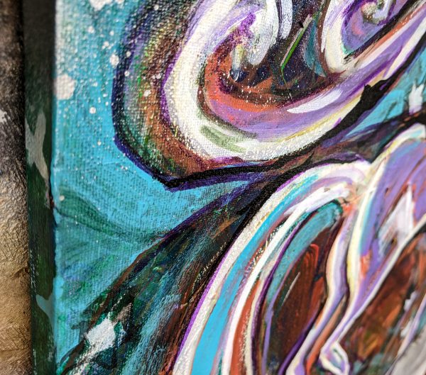 44.2. Imagination: Wild Unicorn. Original Painting, 60x60 cm - Image 7