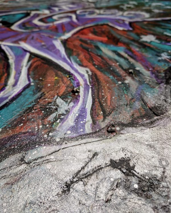44.2. Imagination: Wild Unicorn. Original Painting, 60x60 cm - Image 21