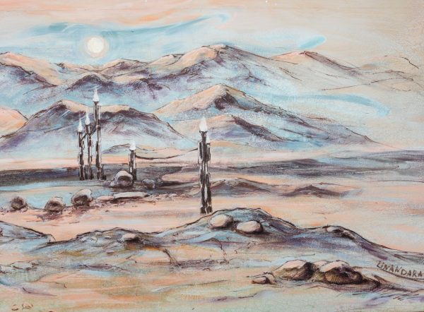 99.01. Beacons in the desert. Original Painting, 51 x 122 cm - Image 11