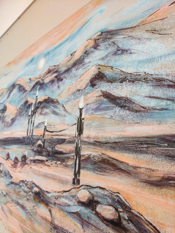 99.01. Beacons in the desert. Original Painting, 51 x 122 cm - Image 18