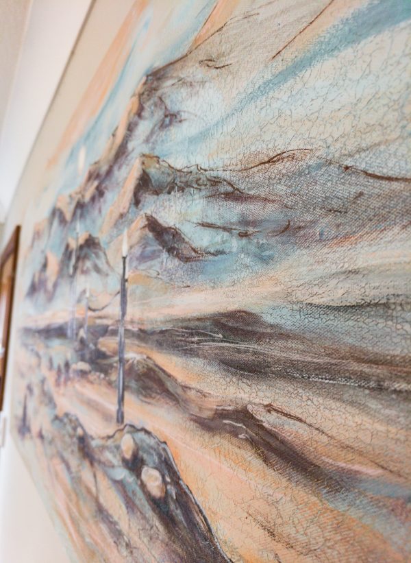 99.01. Beacons in the desert. Original Painting, 51 x 122 cm - Image 6