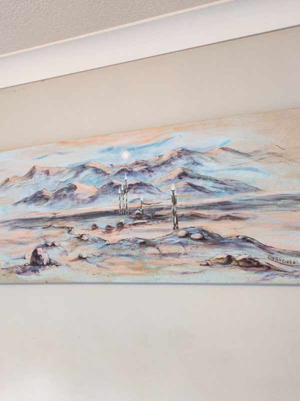 99.01. Beacons in the desert. Original Painting, 51 x 122 cm - Image 12