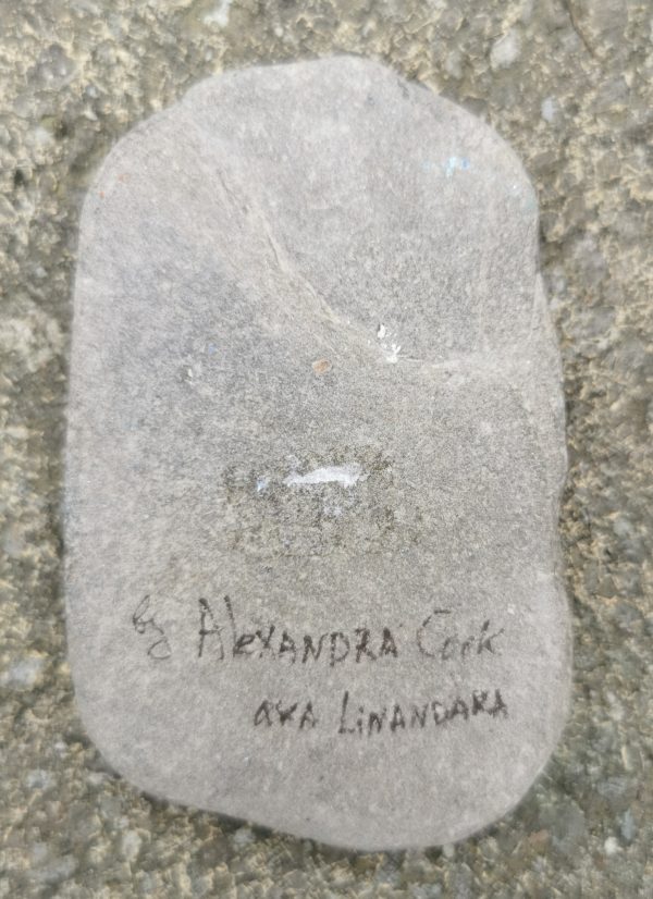44.1. Red Symbol Pebble Art - Hand Drawn Mystery - by Linandara - Image 9