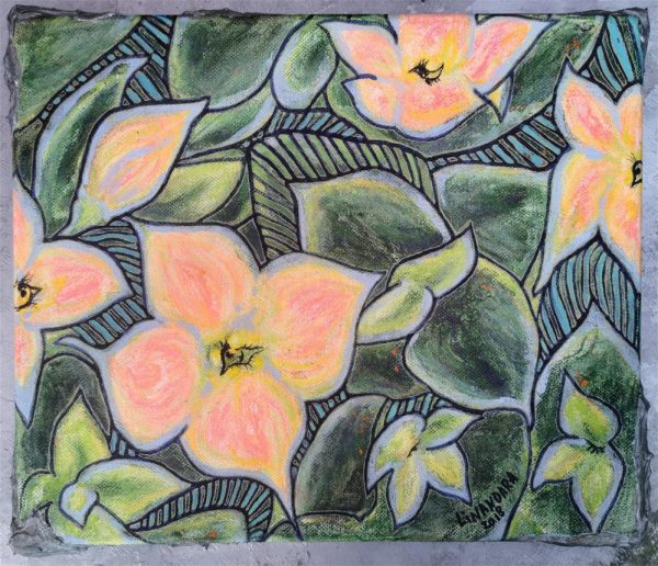 84.1. Kalanchoe Eyes  Unusual Original painting - Image 2