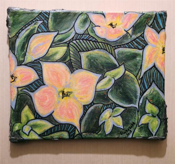 84.1. Kalanchoe Eyes  Unusual Original painting
