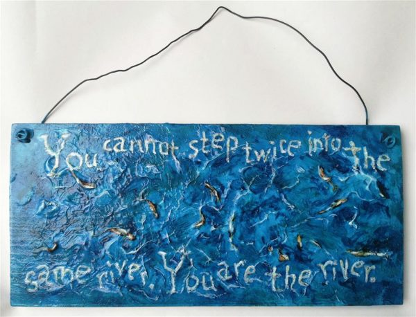 87. You cannot step twice into the same river  - original art by Linandara