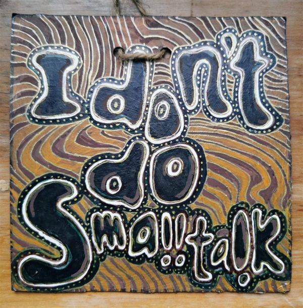 57. I don't do small talk - original art by Linandara - Image 2